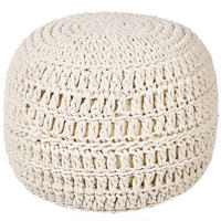 POUF Beige Arpatu - Beige, Naturmaterialen (40/40/40cm) - Beliani