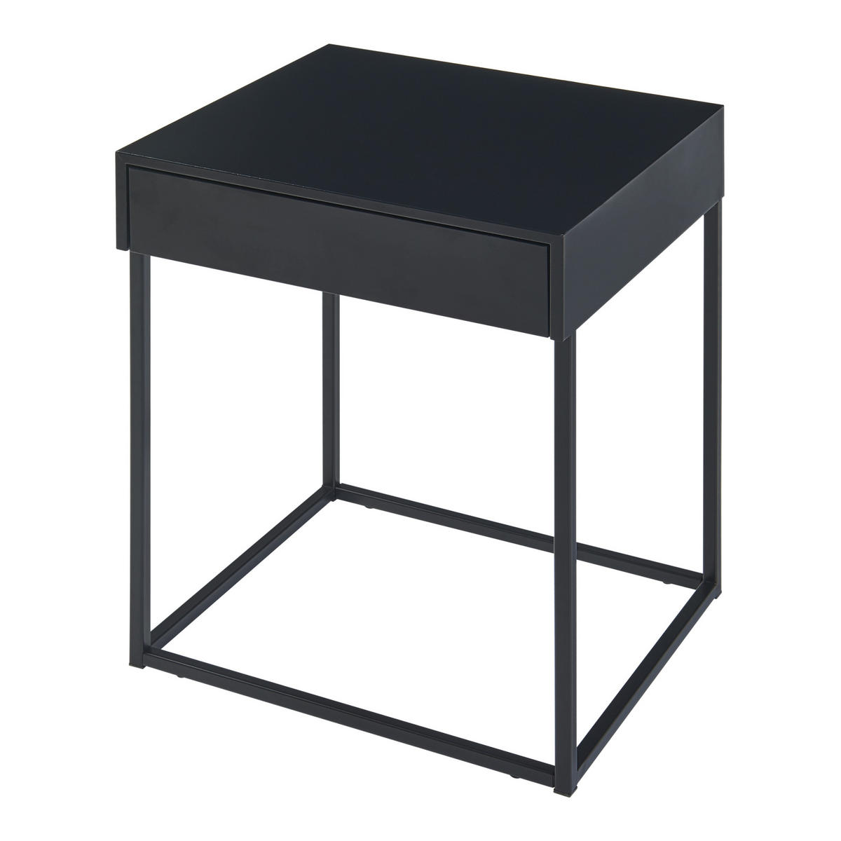 BEISTELLTISCH Rautjärvi - Schwarz, Metall (41/43/50cm) - [en.casa]