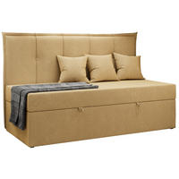 BOXBETT BANCO 90/200 Gelb Struktur - H3 - Gelb, Holz/Textil (90/200cm) - MKS