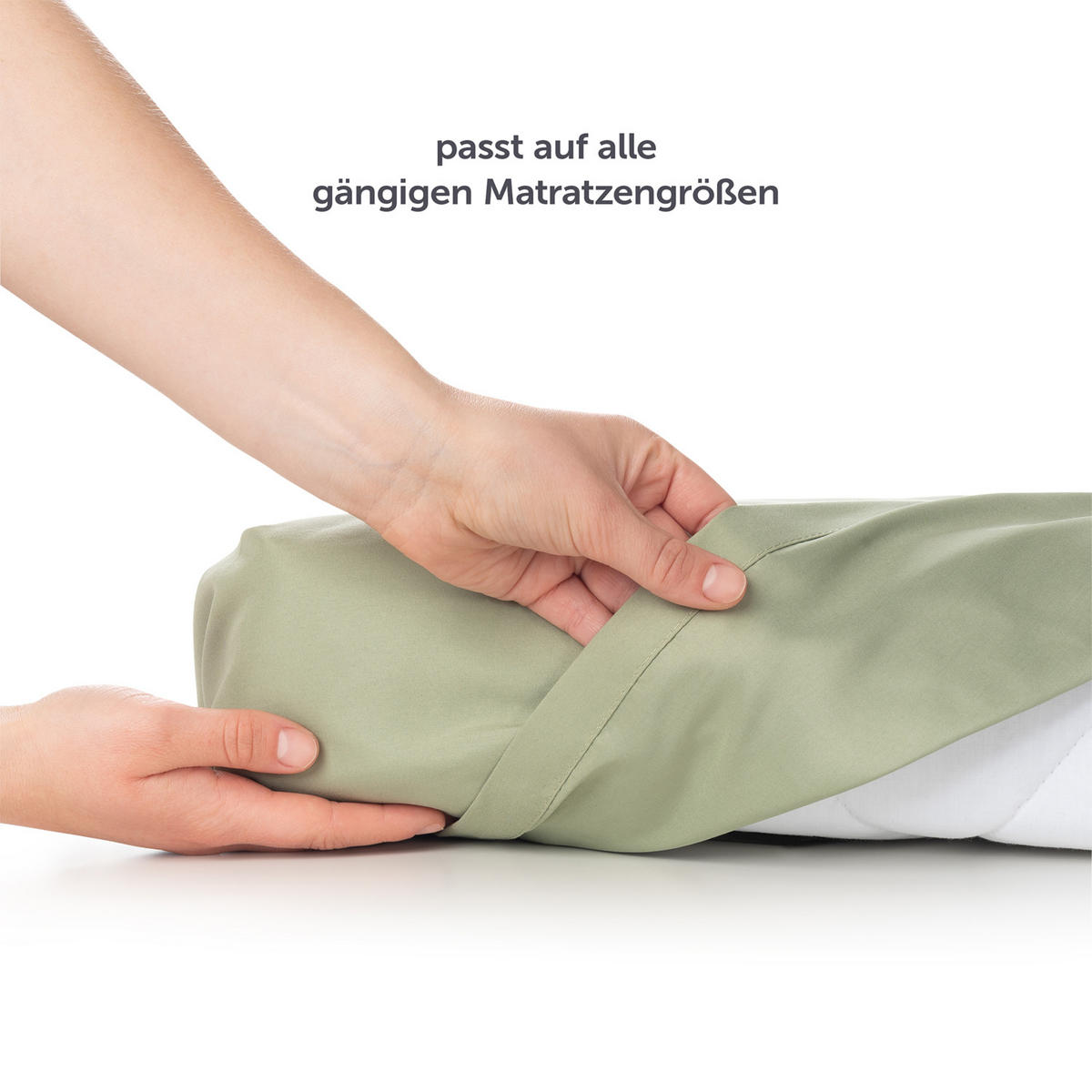 BETTTUCH ohne Gummi 240/275 cm, in Hellgrün - Hellgrün, Textil (275/240cm) - Blumtal