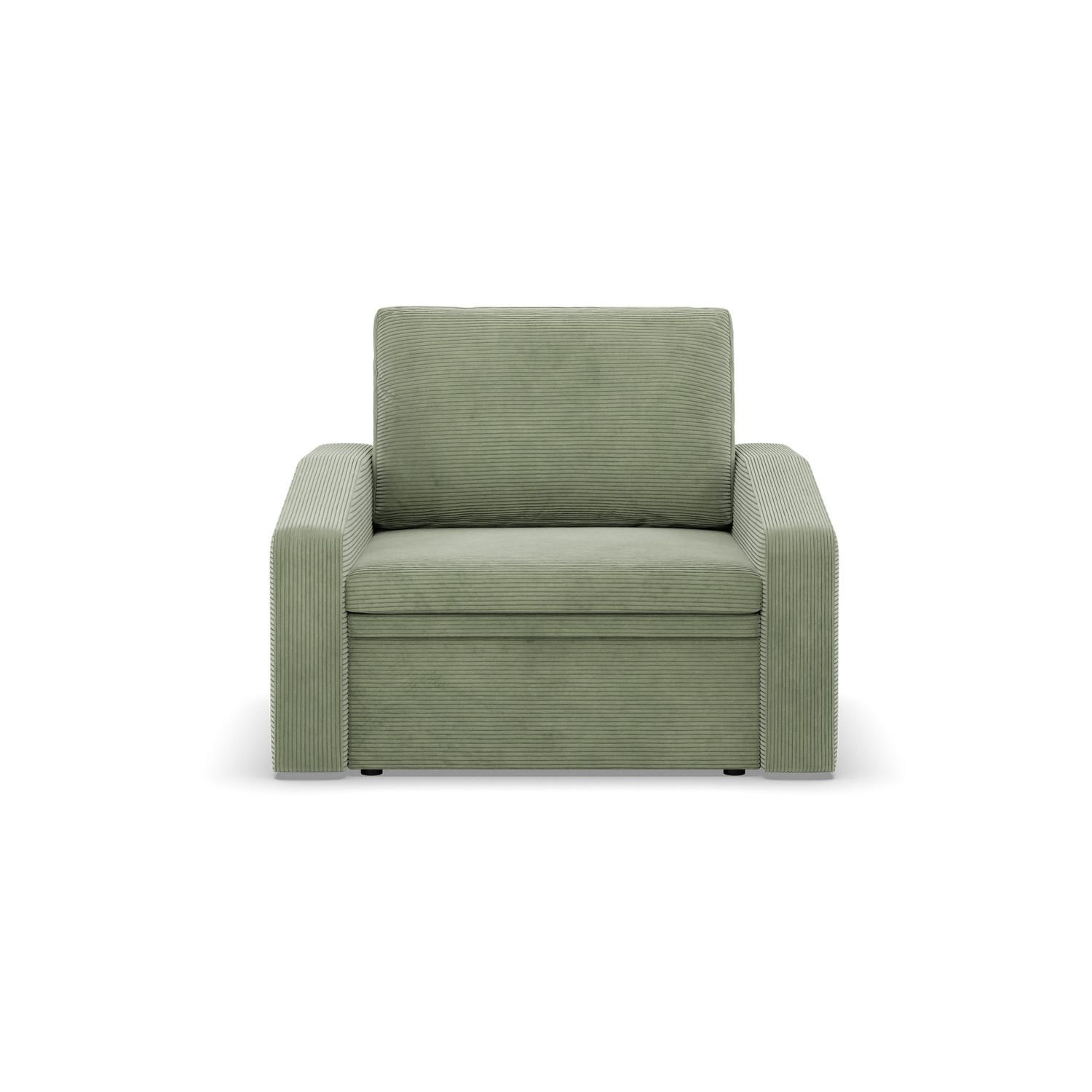 LOUNGESESSEL ORBIT, 80 CM, Cord - Grün - Grün, Textil (108/80/87cm)
