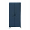 KLEIDERSCHRANK FLAVIO - Blau, Metall (80/185/45cm) - Jan Nowak