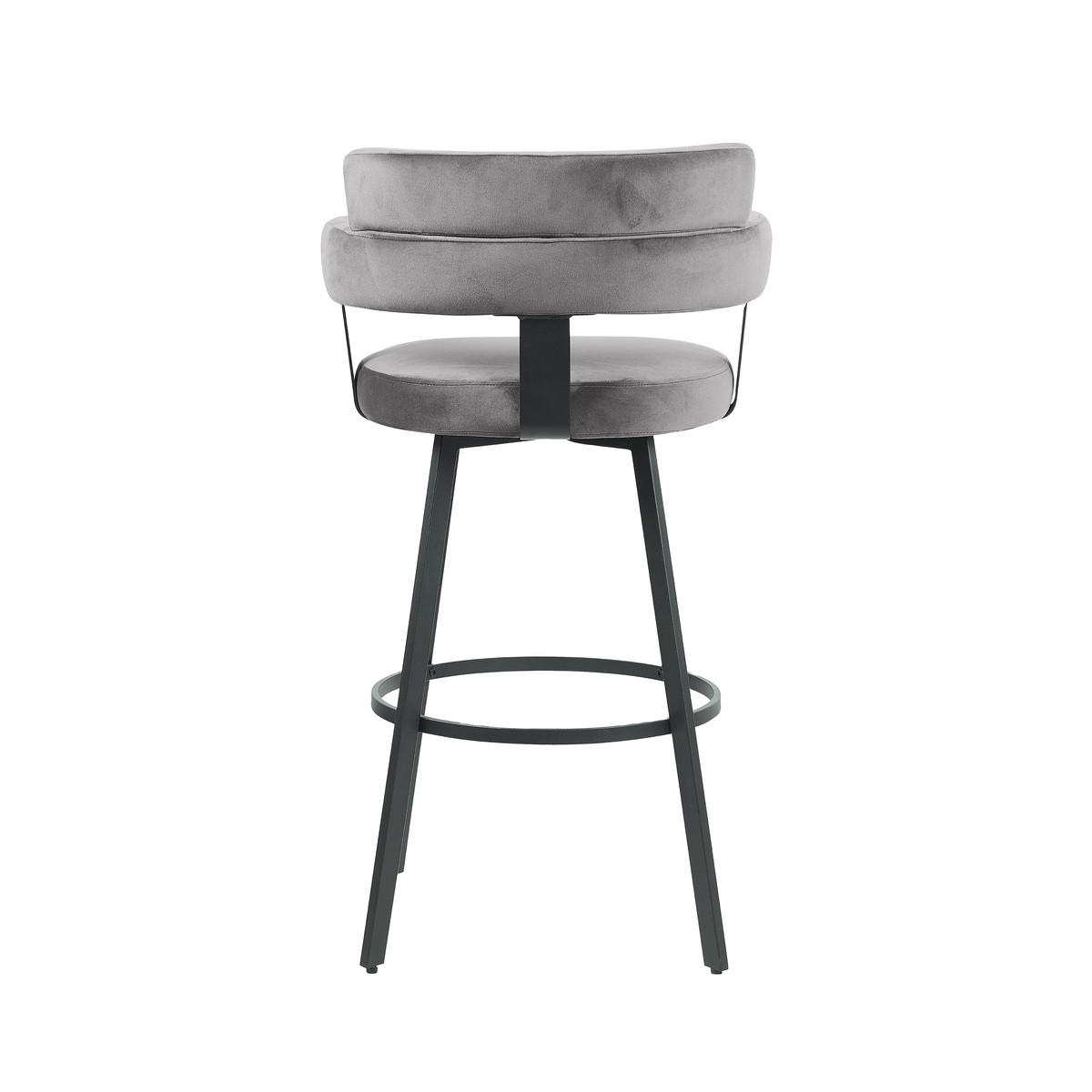 BARHOCKER Bardio Grau 52/56/101 cm 2er-Set - Grau, Textil (56/101/52cm) - LABEL51