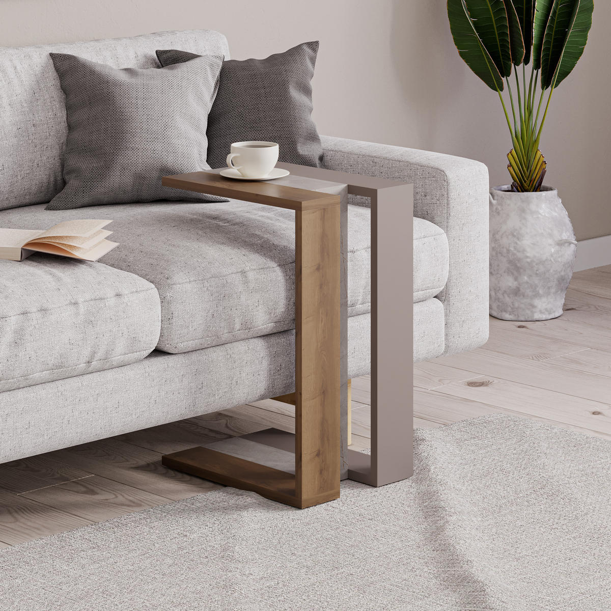 BEISTELLTISCH Muju C Bunt 30/40/57 cm - Multicolor, Holzwerkstoff (40/30/57cm) - Decortie