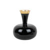 VASE Yara Groot Schwarz 25/25/29 cm - Schwarz, Metall (29cm) - Present Time