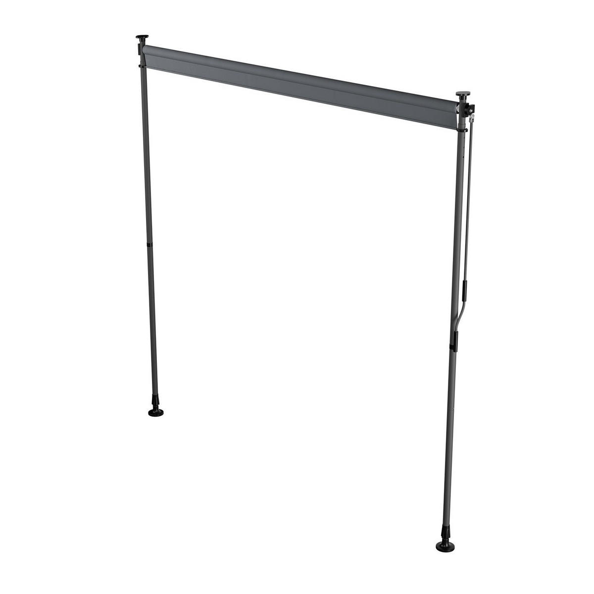 SENKRECHTMARKISE Barbados grau 200 x 310 cm - Grau, Textil (200/310cm) - Juskys