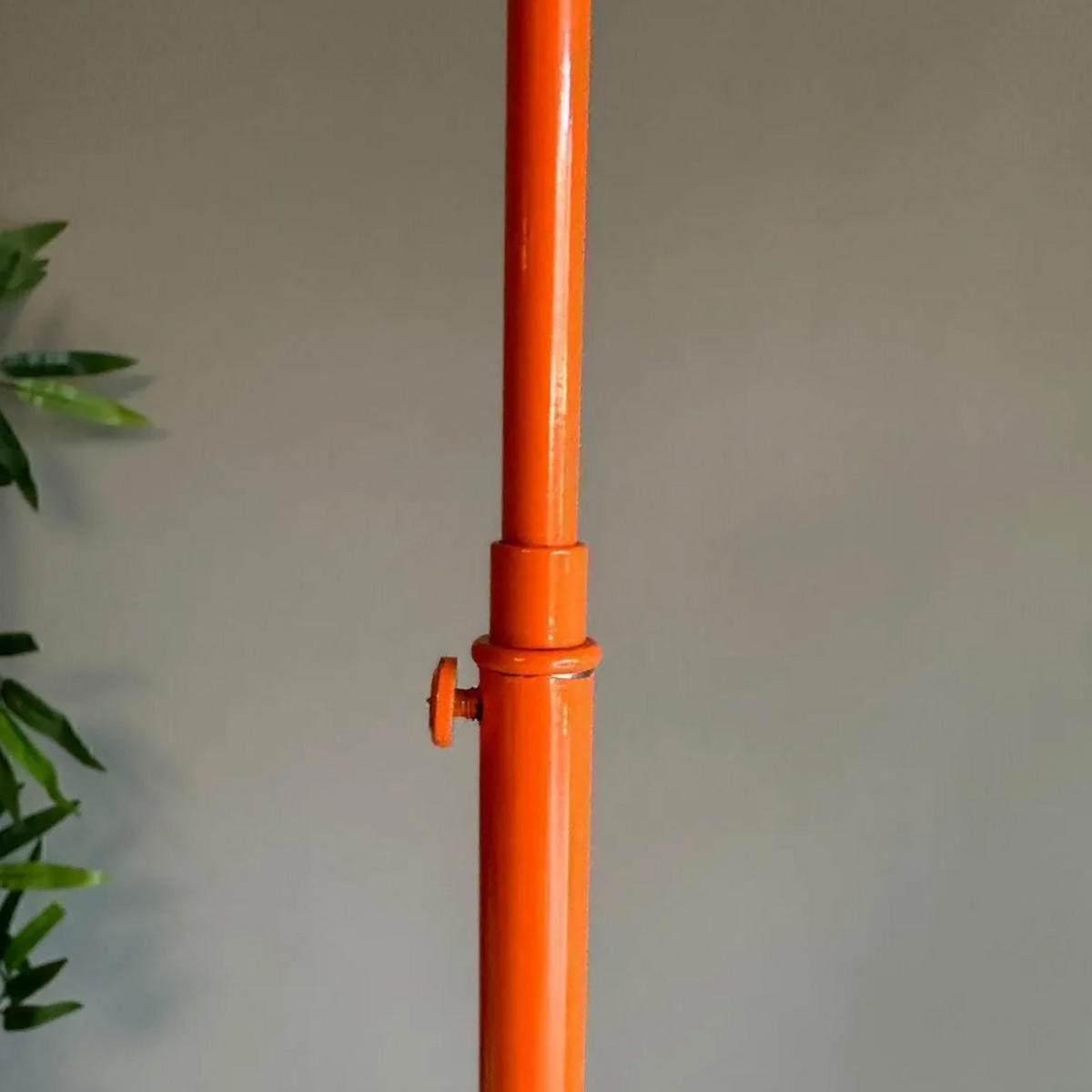 STEHLAMPE Gorkiede E27, verstellbarer Lampenschirm aus Metall - Orange, Metall (37/37/170cm) - Bamyum