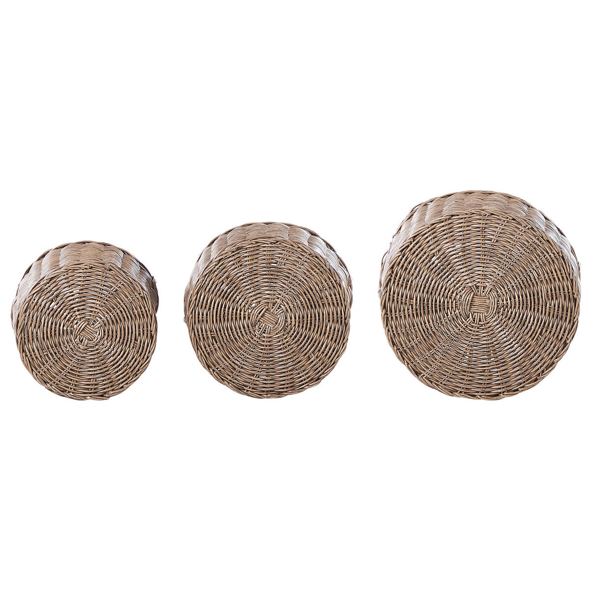 BLUMENKORB Braun Pendula - Braun, Kunststoff (29cm) - Beliani