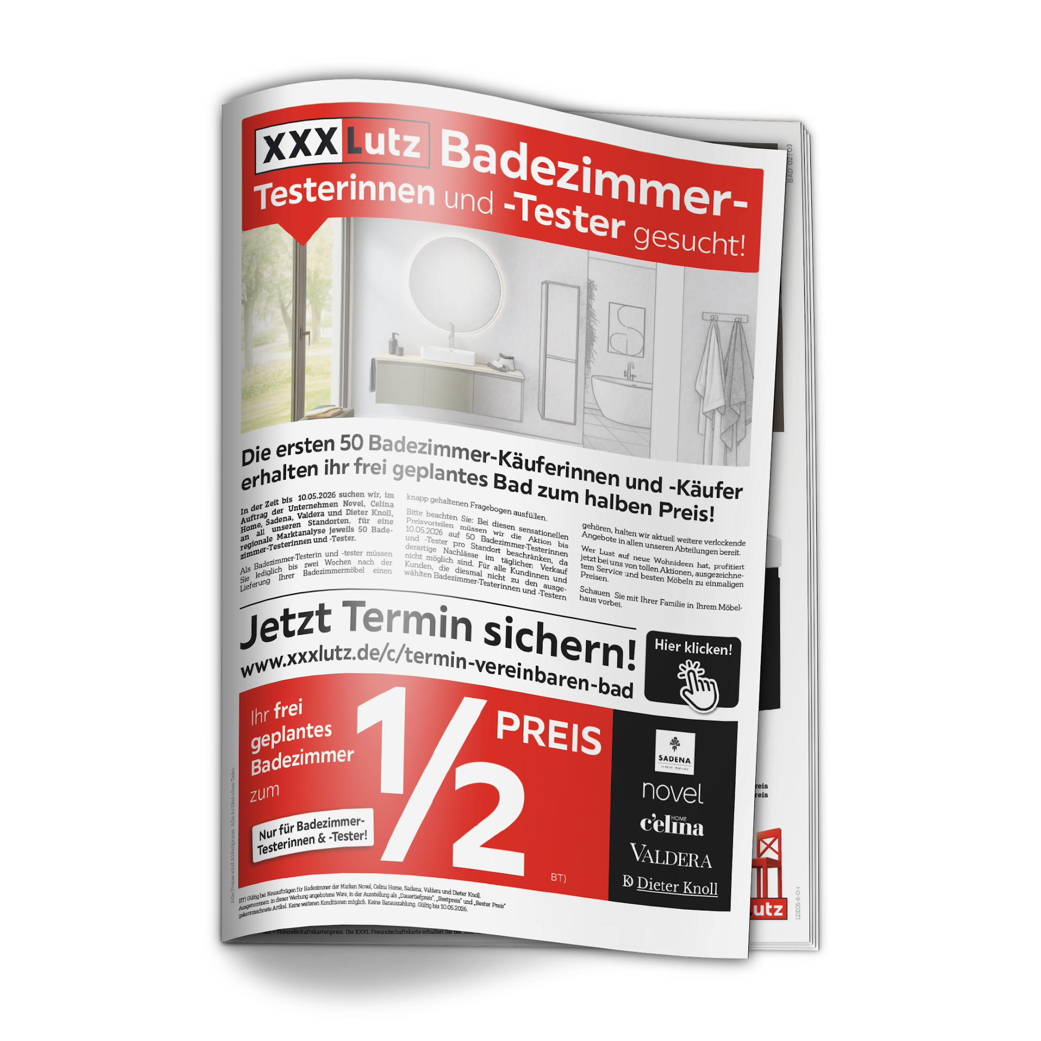 Badzimmertesterinnen und -tester gesucht!