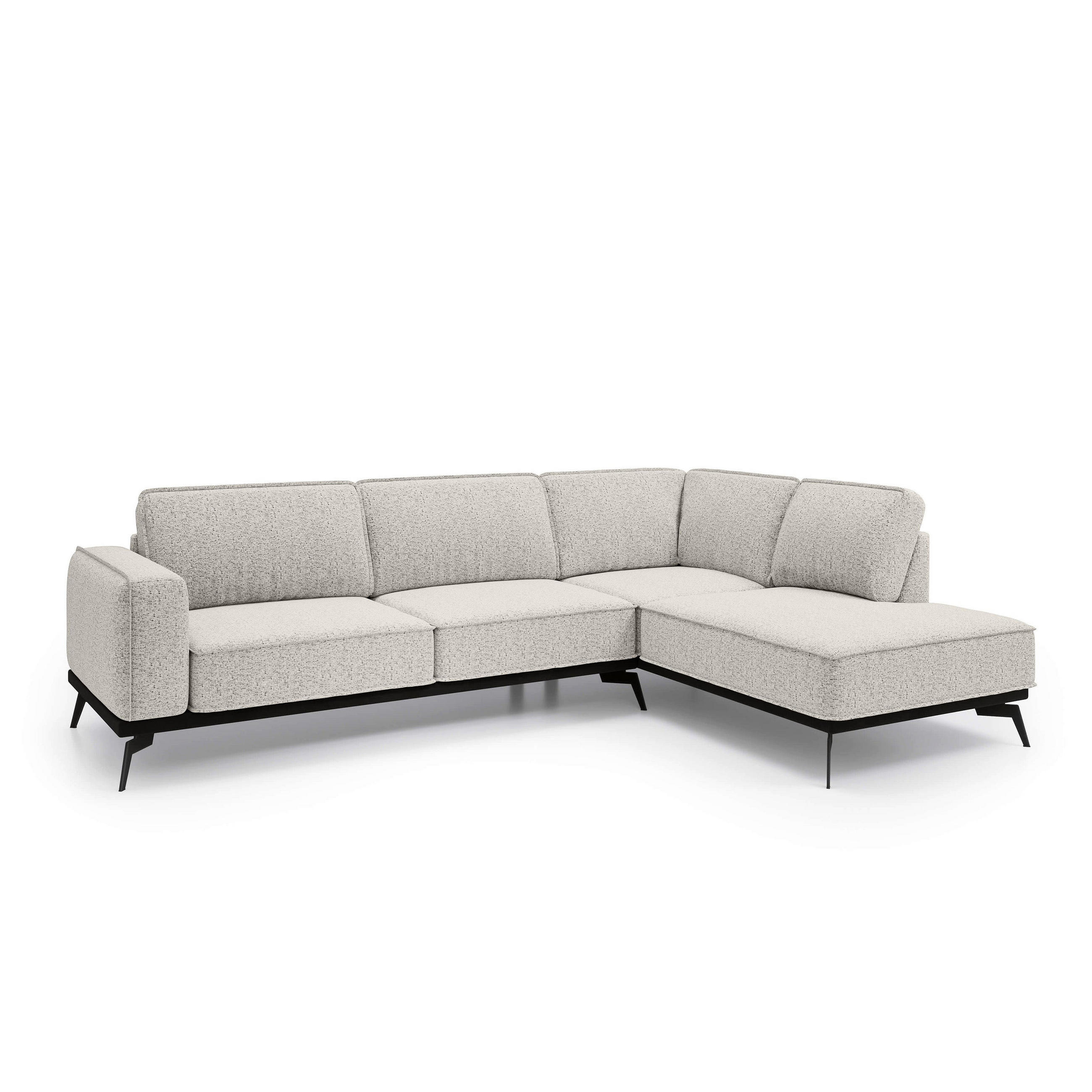 Pillovely Ecksofa Creme 293x90x200 cm