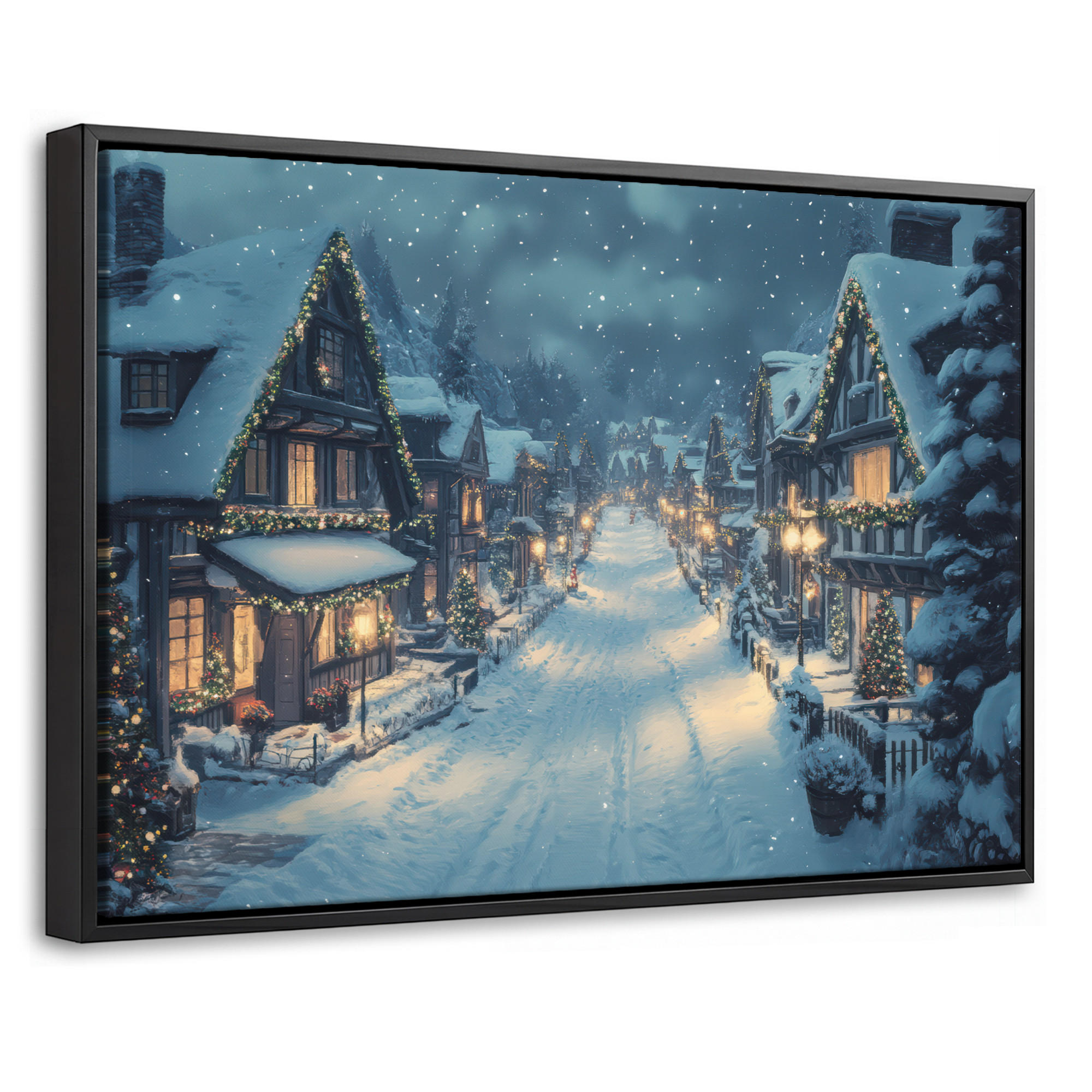 MuchoWow Leinwand Dunkelblau 30x20 cm