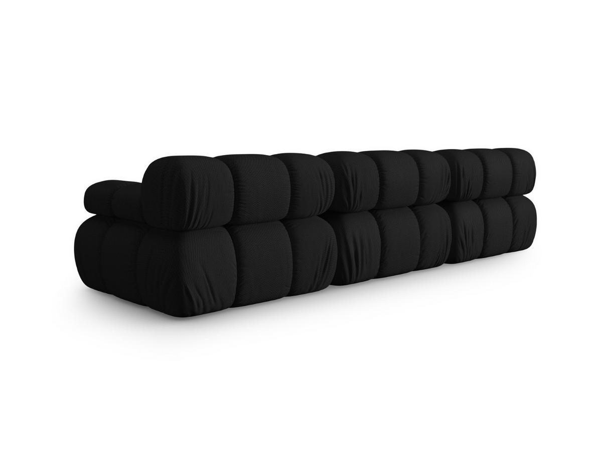 SOFA modular Bellis aus 3D-Stoff schwarz 3 Sitzplätze - Schwarz, Textil (94/70/282cm) - Micadoni
