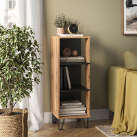 BÜCHERREGAL Amber Eiche Wotan 36 x 100 cm mit 3 Fächern - Eiche Wotan, Holzwerkstoff (36/100/36cm) - Vicco