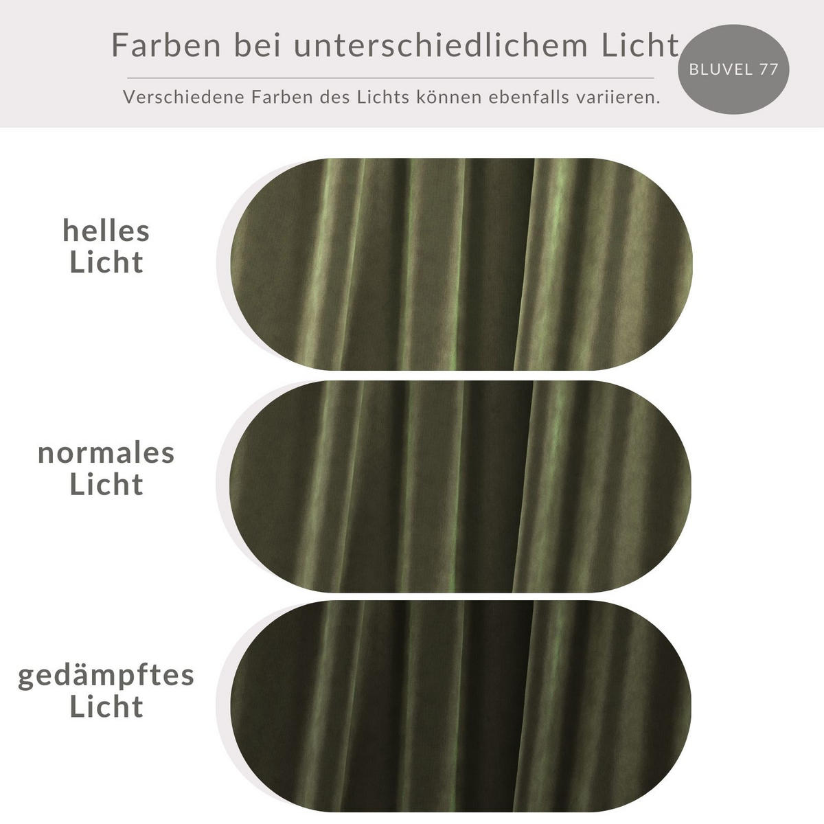 ECKSOFA Melani Olivenfarbe Samtstoff - Rechts Seite - Schwarz/Olivgrün, Holz/Holzwerkstoff (162/256cm) - Maison de Reve