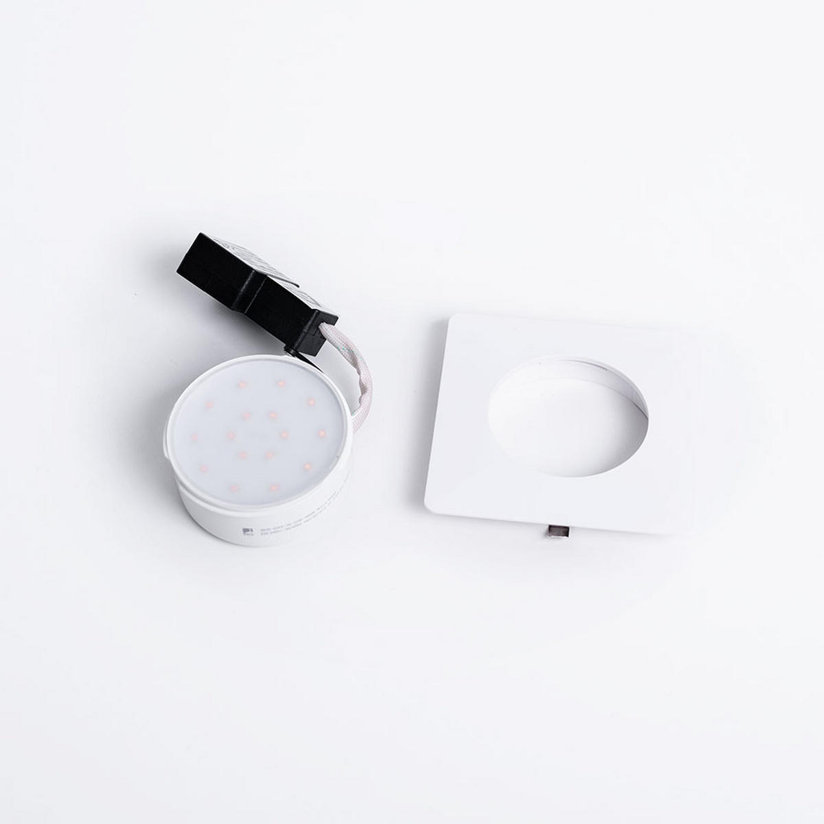 LED WANDLEUCHTE TINUS Weiß 10,2 cm - Weiß, Kunststoff (10.2/4.5/10.2cm)