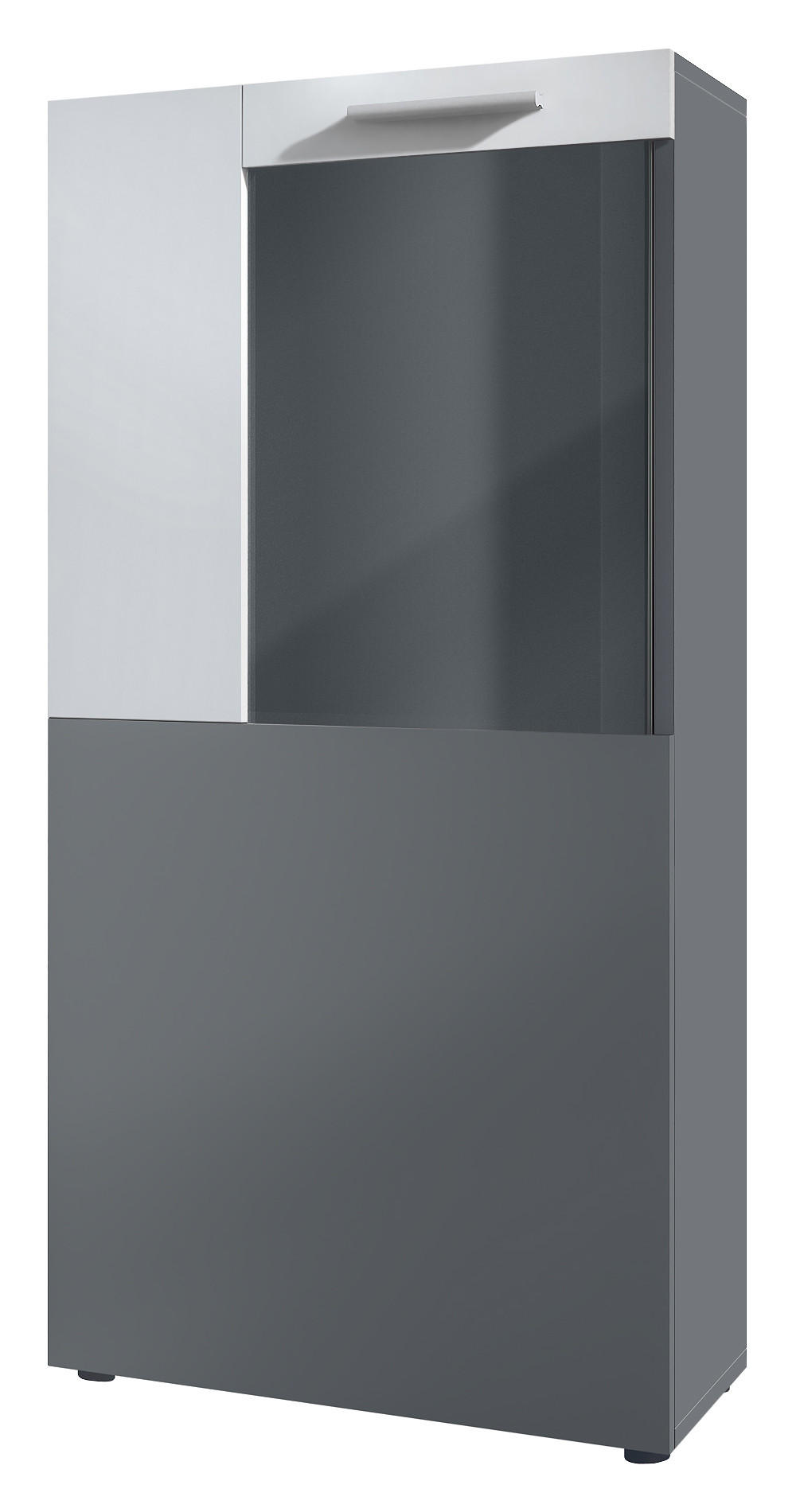 Vladon Vitrine Weiß 50.5x111x32.5 cm