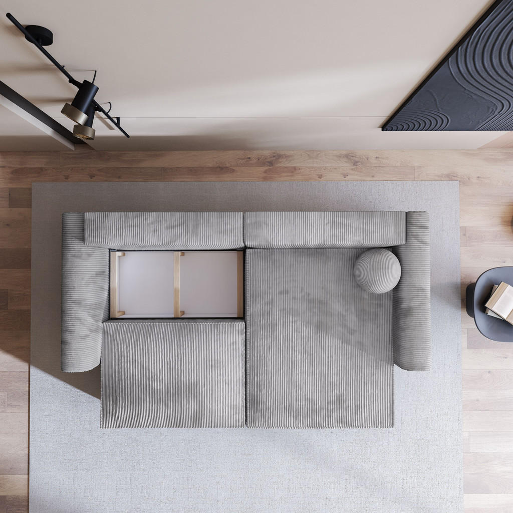 Thumbnail - Masseno Ecksofa, Graphit, Holz, 3-Sitzer, L-Form,L-Form, 245x148 cm, Wohnzimmer, Sofas & Couches, Wohnlandschaften, Ecks...