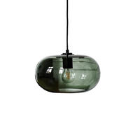 LED-HÄNGELEUCHTE Grün 4W 25/25/18-150 cm - Grün, Glas (30/30/15cm) - Authentics