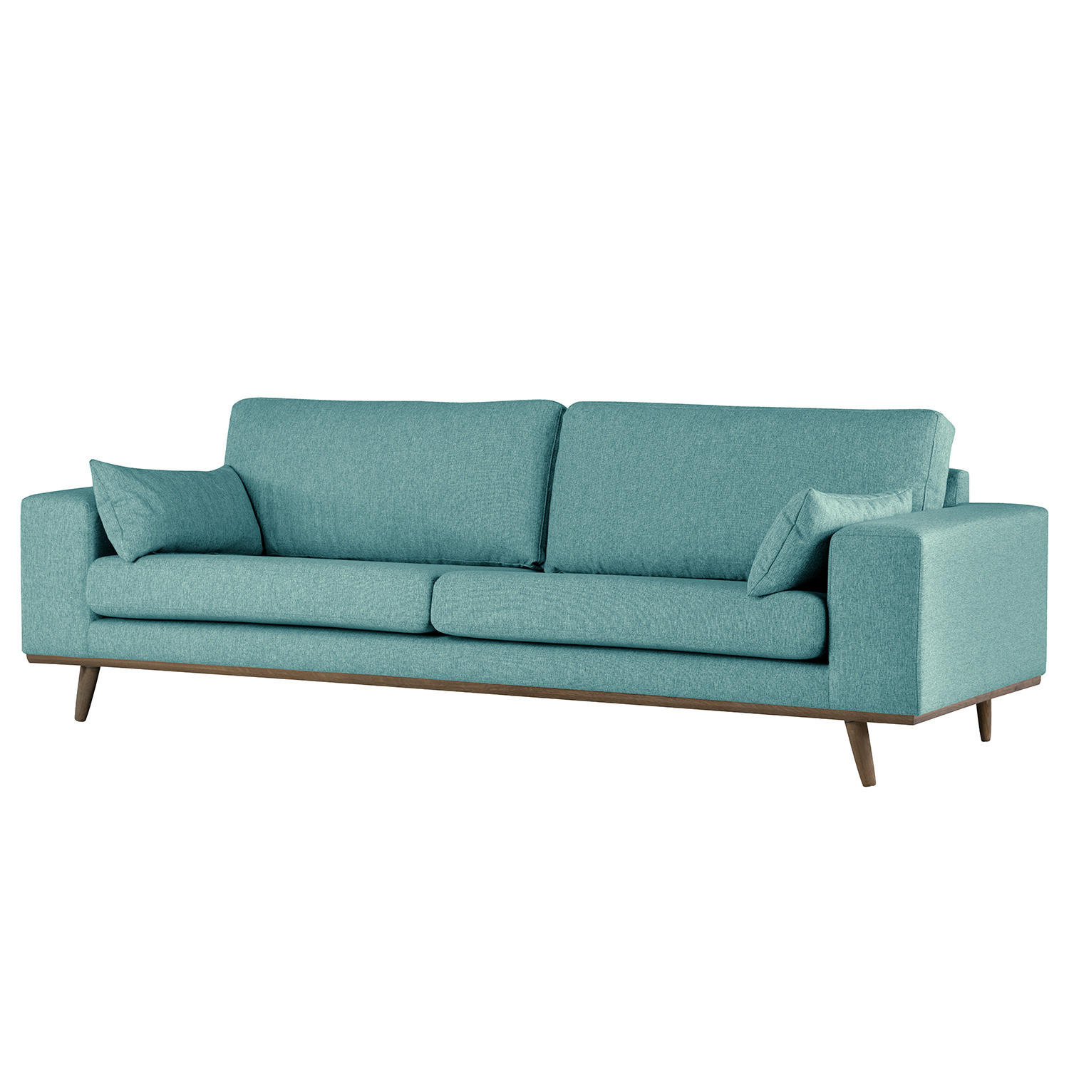 3-SITZER SOFA - Petrol, Textil (237/81/88cm) - home24