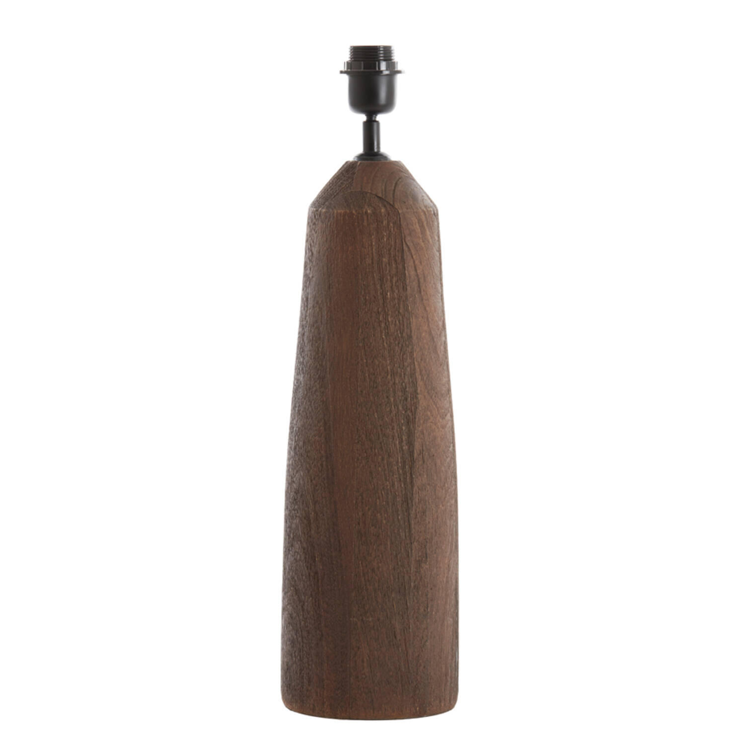 TISCHLEUCHTE TRAPANI Ø15x45 cm, Mangholz, orange-braun - Braun, Holz (45/15/45cm) - Light & Living