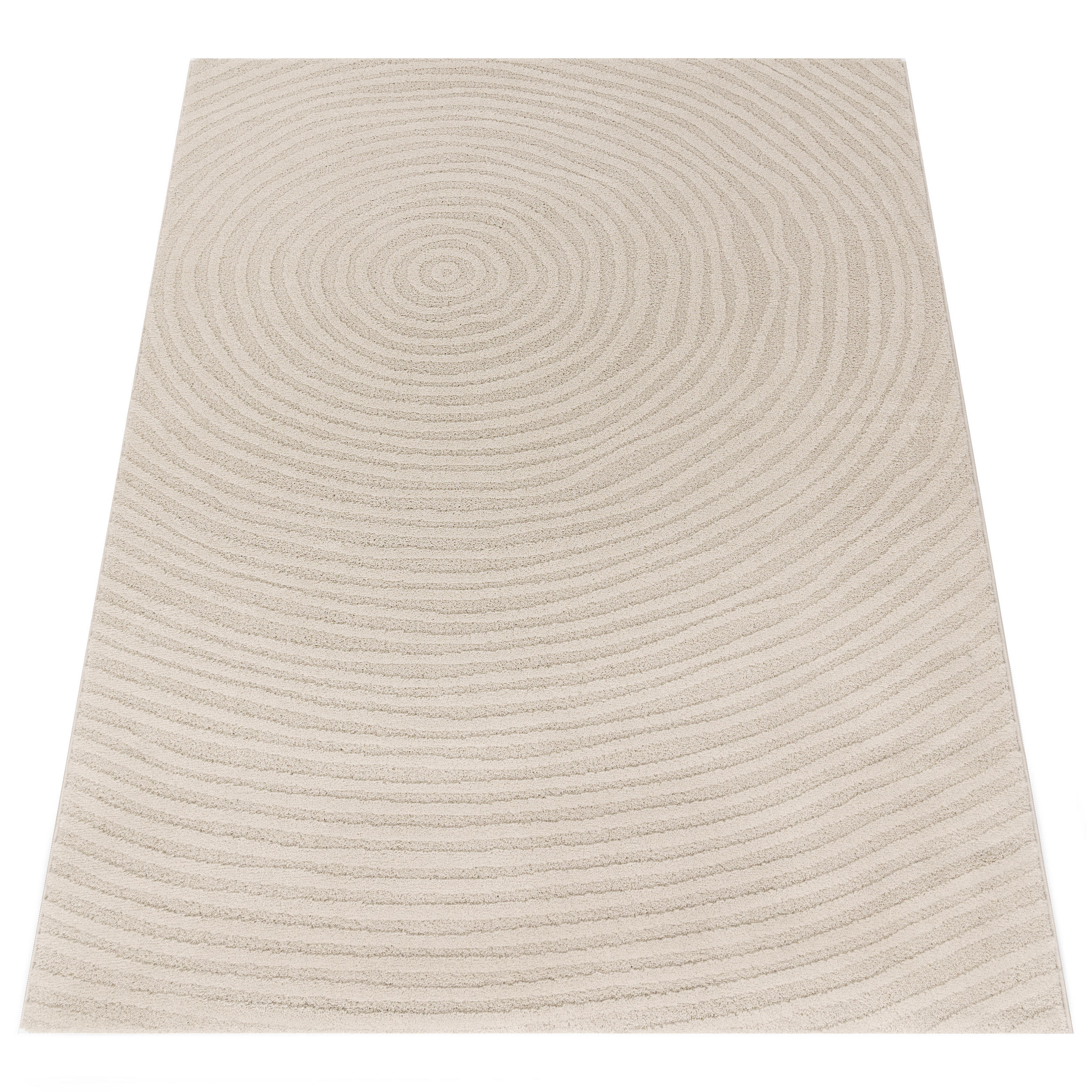 KURZFLORTEPPICH 160/220 cm Aura 703 - Creme, Textil (160/220cm) - Paco Home