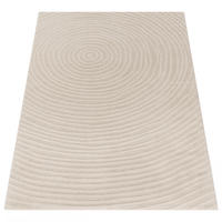 KURZFLORTEPPICH 80/250 cm Aura 703 - Creme, Textil (80/250cm) - Paco Home