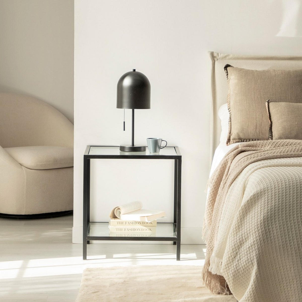 BEISTELLTISCH Crisal Durchsichtig 50 cm x 55 cm 2er-Set - Transparent, Glas (50/50/55cm) - Klast Home