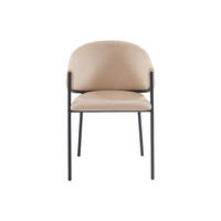 STUHL - 53 cm x 61 cm - Stoff - Beige - ORDIDA - Beige, Textil (53/80/61cm) - Vente-Unique