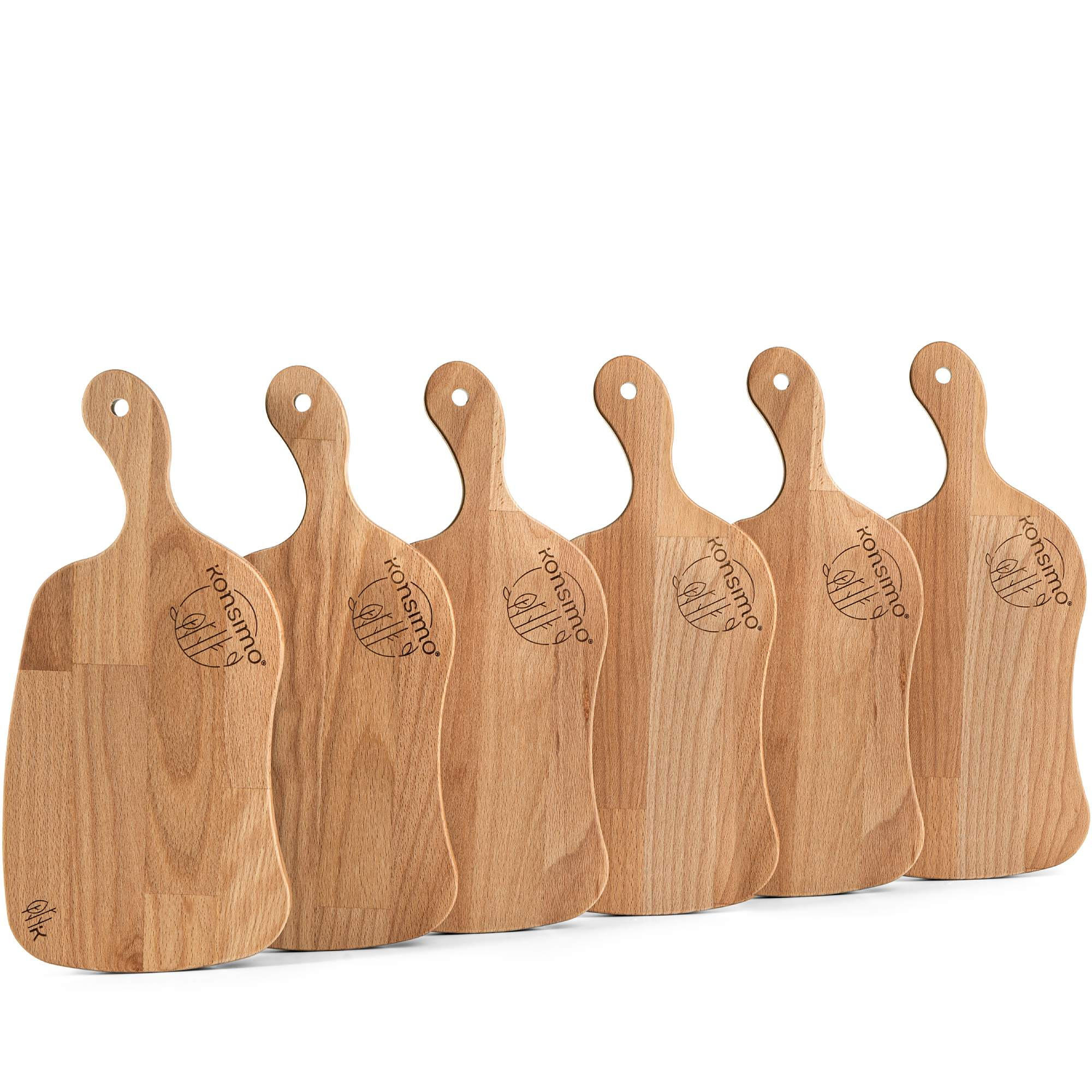 SCHNEIDEBRETT Holz Buche geölt LIVO 6-tlg - Buchefarben, Holz (16/33cm) - KONSIMO®