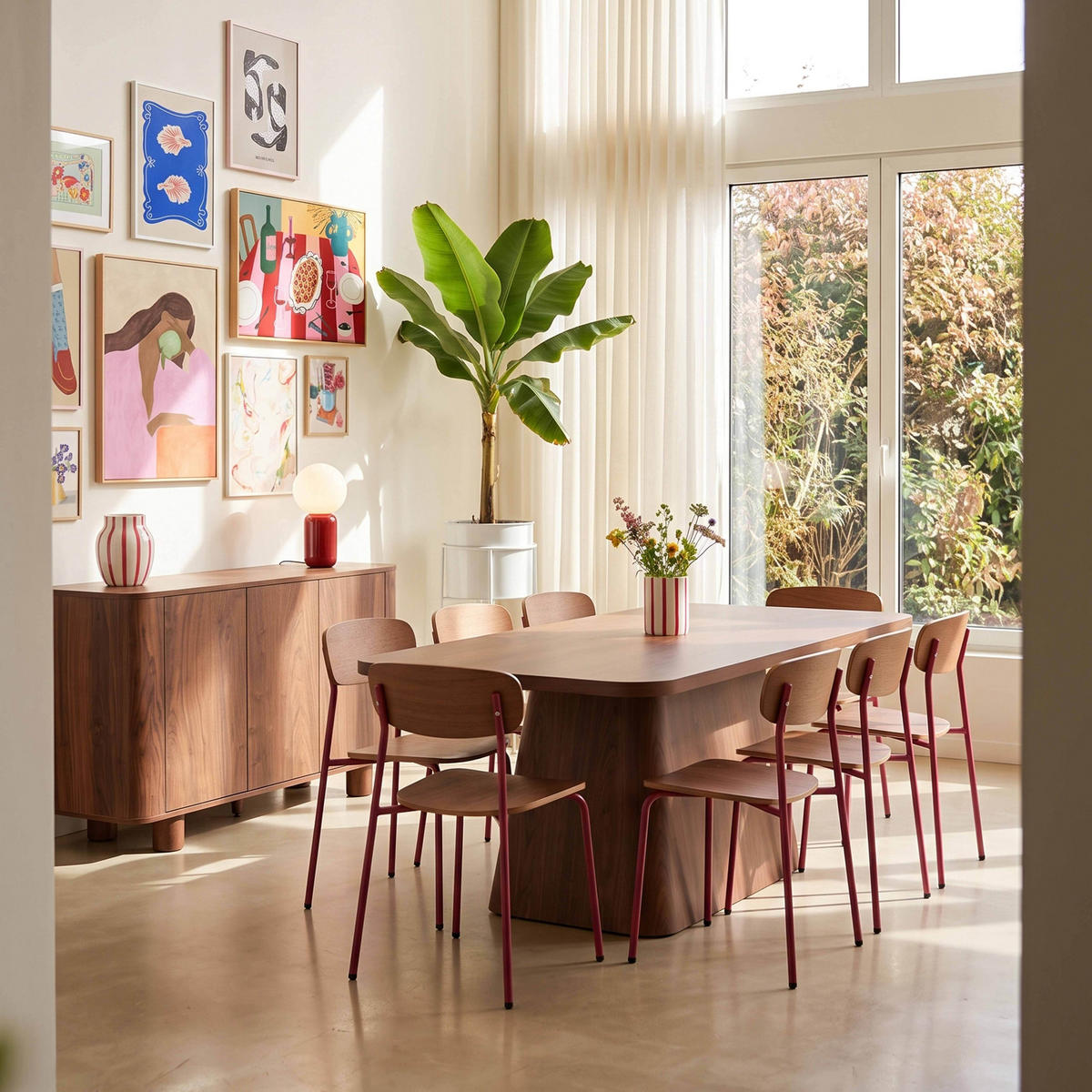 ESSTISCH, dunkles Holzeffekt - Braun, Holz (90/180/75cm) - Oviala