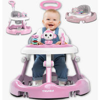 LAUFLERNWAGEN mit Spielset & Bodenmatte Rosa - Pink, Kunststoff (70/70cm) - Twinky
