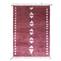 BERBERTEPPICH authentisch Wolle 196x 278 cm - Pink, Naturmaterialien (196/278cm) - AFK Living