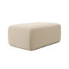 POUF Samt Stoff Beige - Beige/Creme, Kunststoff/Textil (102/40/62cm) - Makamii