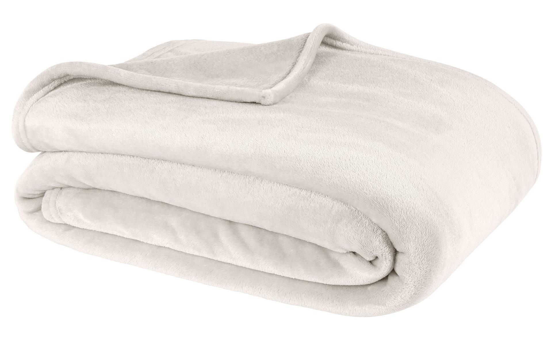 KUSCHELDECKE Flauschig 180x220, Wohndecke Cashmere-Touch, Sofadecke Natur - Naturfarben, Textil (180/220cm) - Carpe Sonno