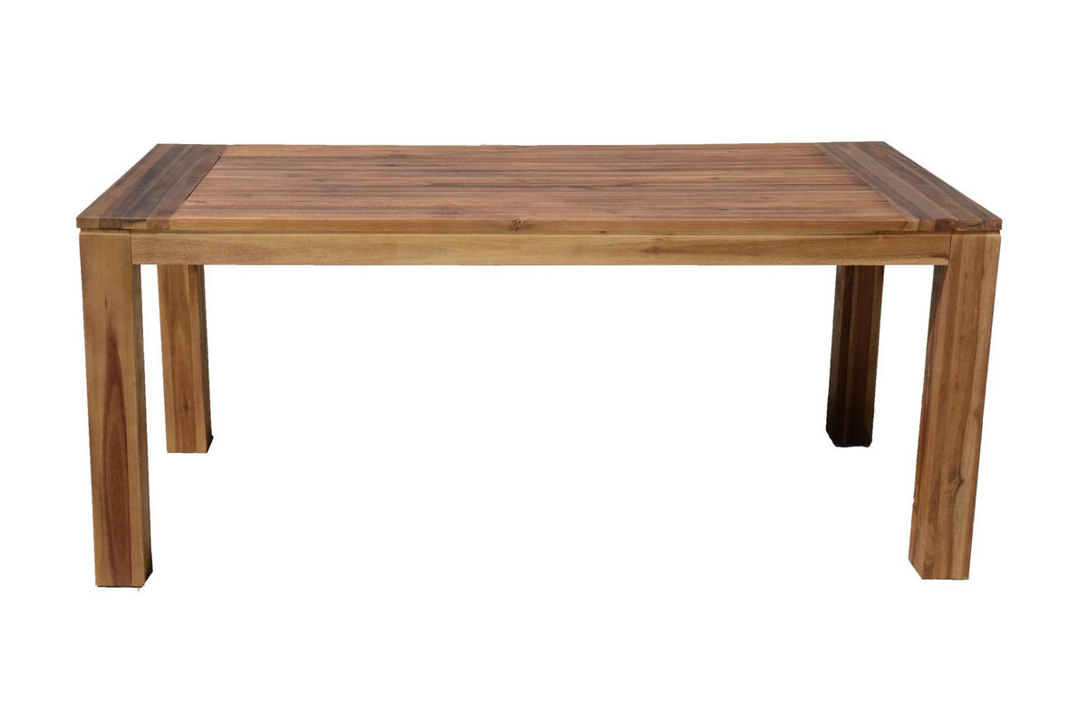 GARTENTISCH Prague Terrassentisch - Akaziefarben, Holz (180/90/77cm) - DELUKE