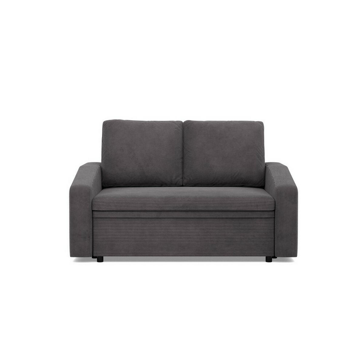 SOFA Neo mit abgeschrägter Armlehnen dunkelgrau - Dunkelgrau, Textil (148/90/87cm) - SIMKAM Furniture