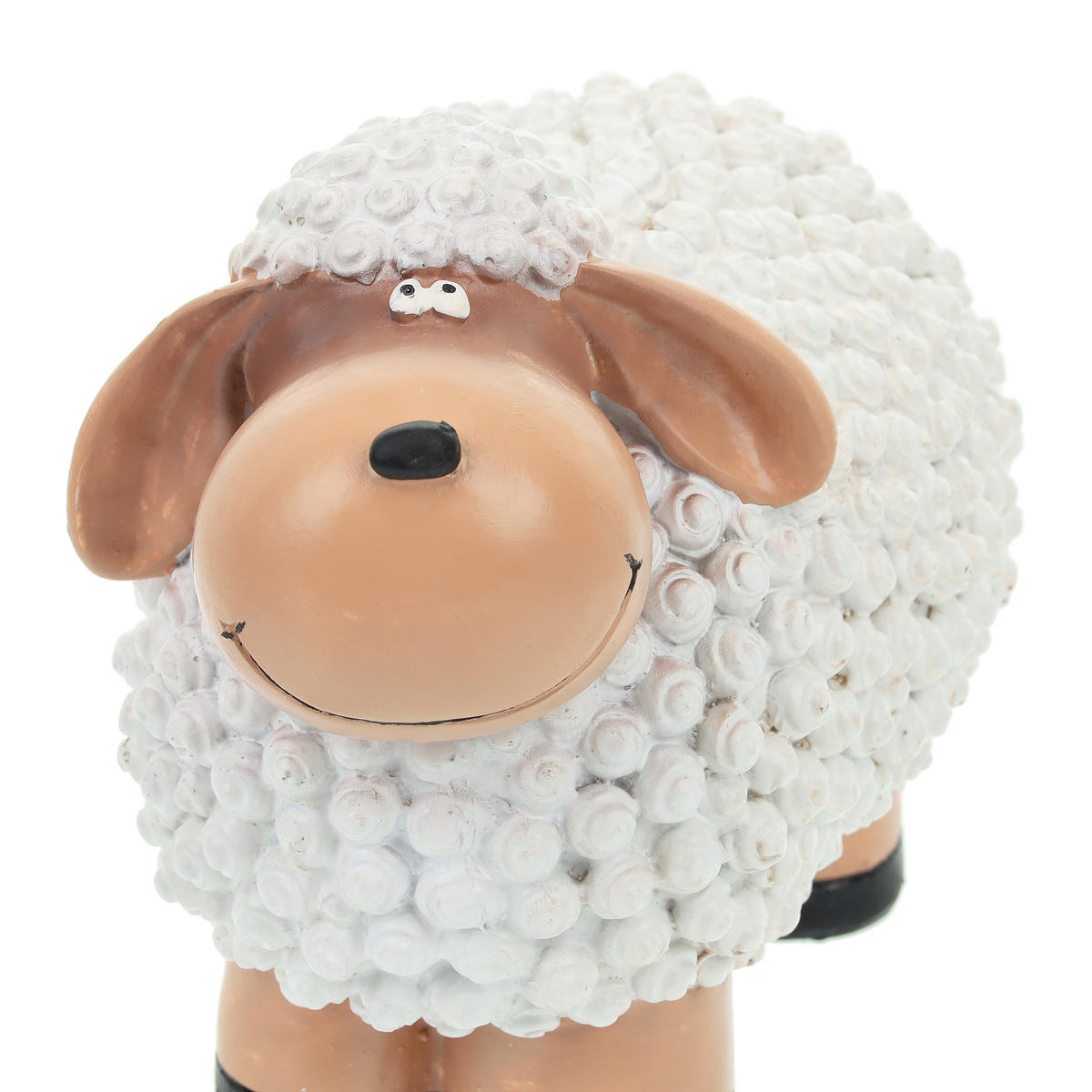 SCHAF-GARTENFIGUR - Weiß, Kunststoff (20/15.5/11cm) - Relaxdays