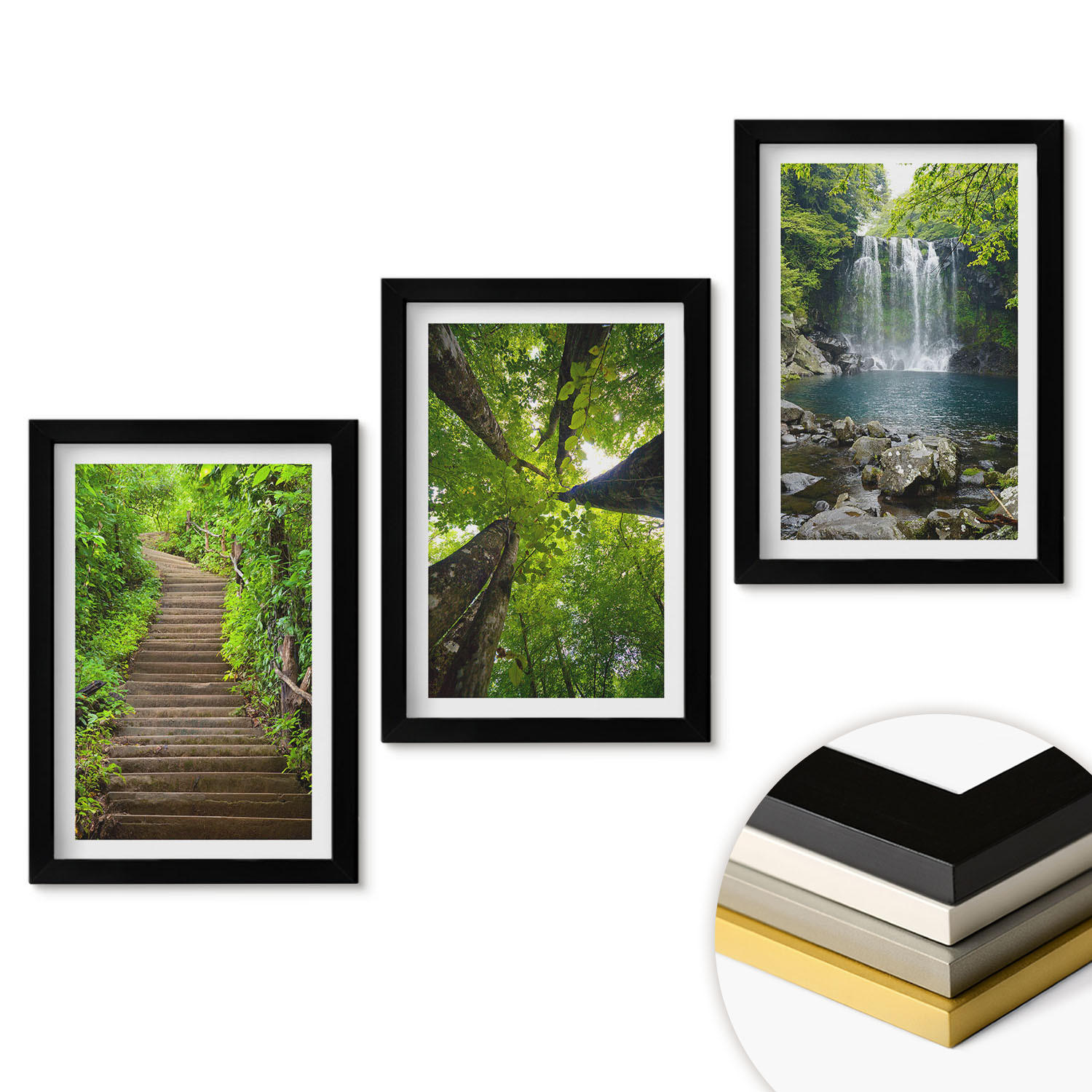 ArtPrintCave Wandbilder Schwarz 20x30 cm