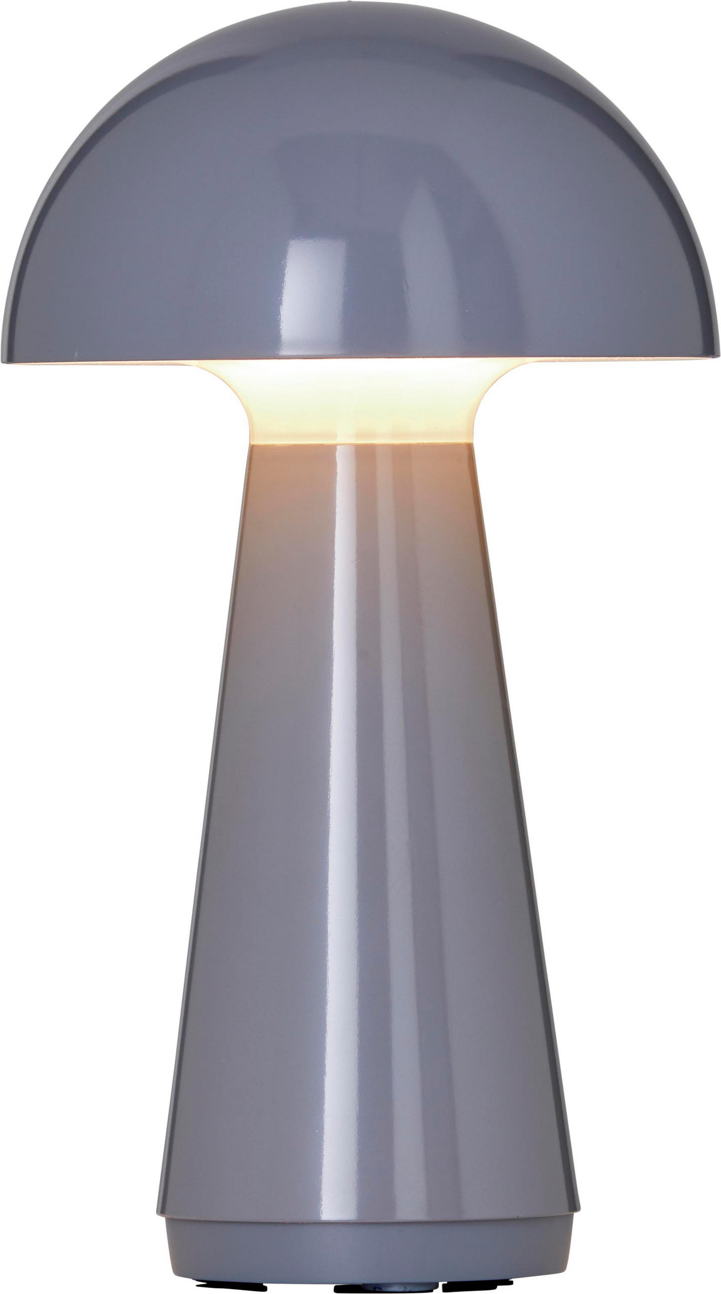 LED-AKKU-TISCHLEUCHTE - dimmbar mit Touch-Sensor und USB-C Ladefunktion für Innen und Außen, grau - Grau, Kunststoff (16/16/28.5cm) - Northpoint
