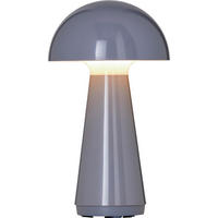 LED-AKKU-TISCHLEUCHTE - dimmbar mit Touch-Sensor und USB-C Ladefunktion für Innen und Außen, grau - Grau, Kunststoff (16/16/28.5cm) - Northpoint