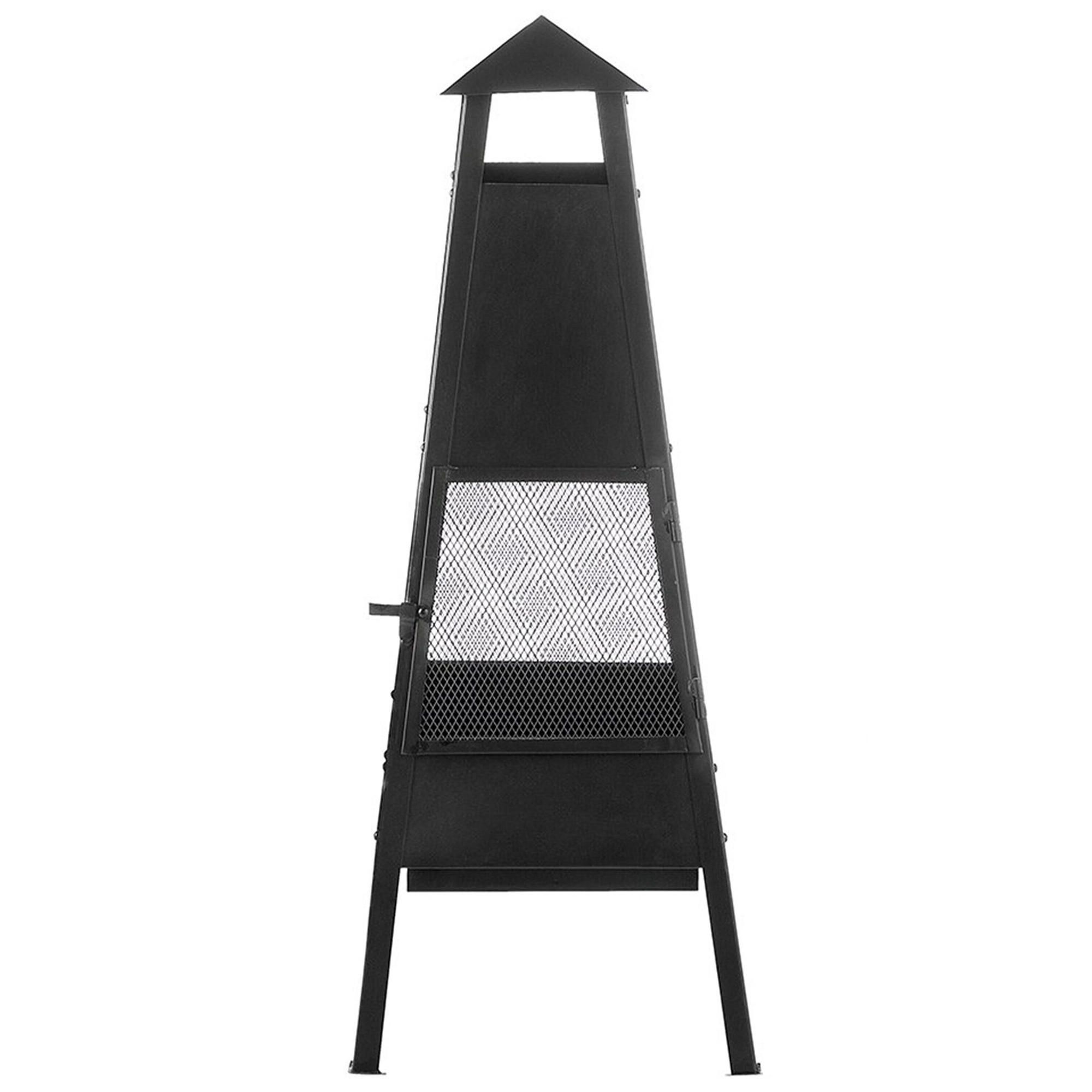 FEUERSTELLE Stah schwarz Yasur - Schwarz, Metall (41/100/41cm)