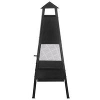 FEUERSTELLE Stah schwarz Yasur - Schwarz, Metall (41/100/41cm)