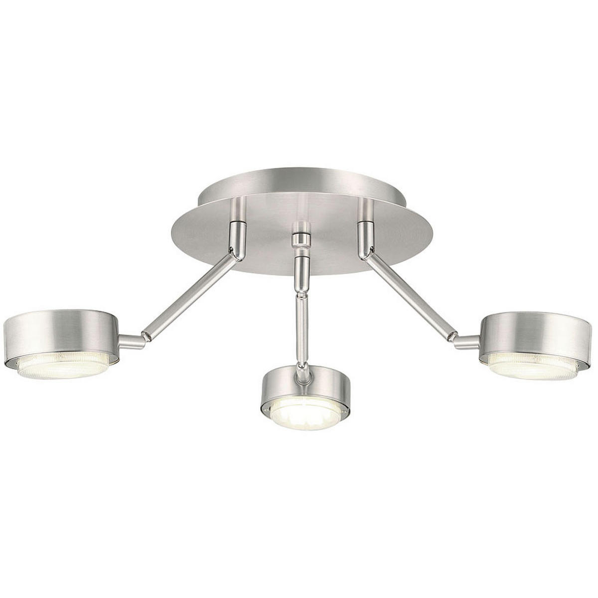 LED DECKENLEUCHTE COPO Silber matt - Silberfarben, Metall (18.2/18.2/58cm)