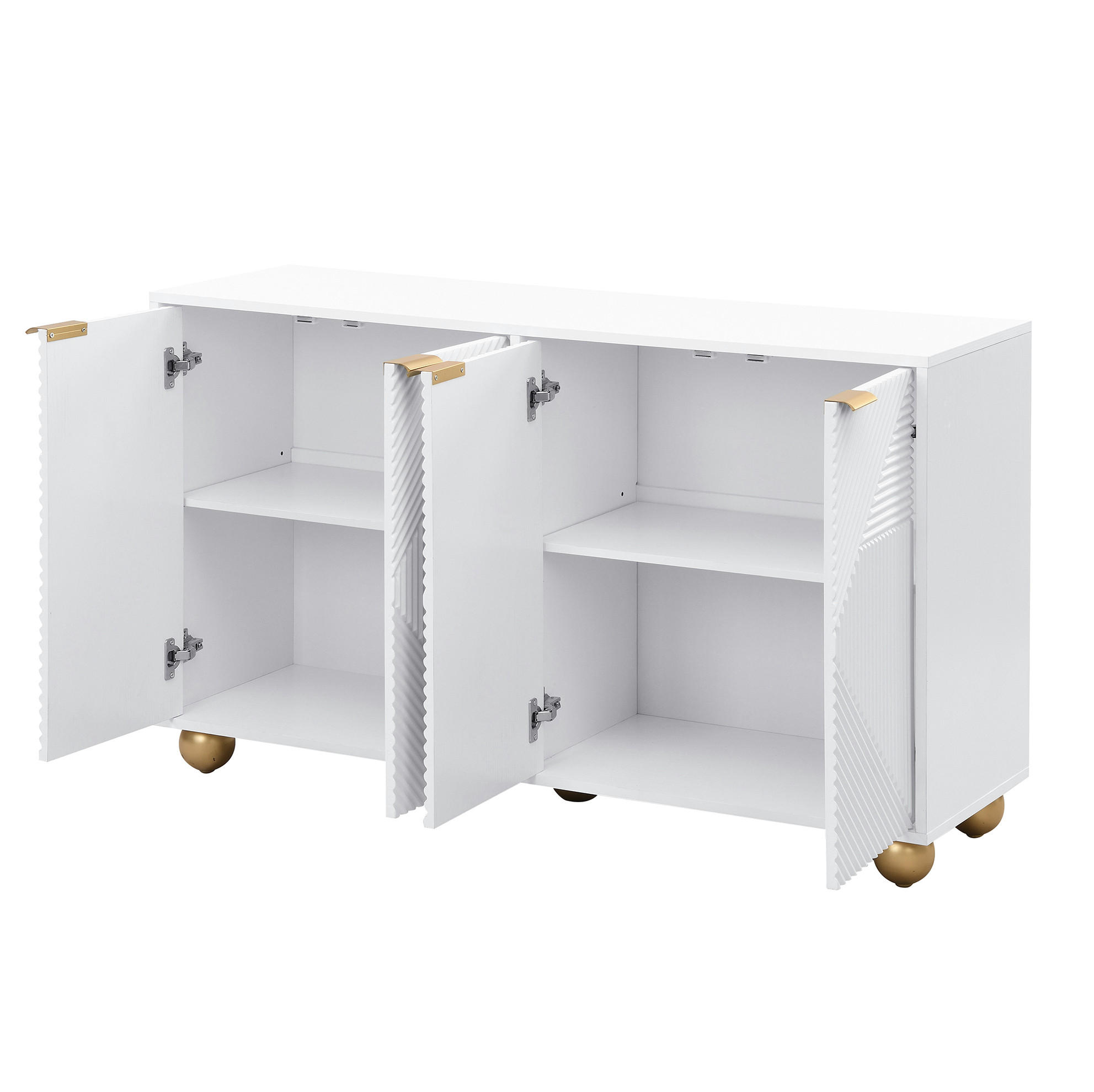 Okmyhome Sideboard Weiß 35x71.5x120 cm