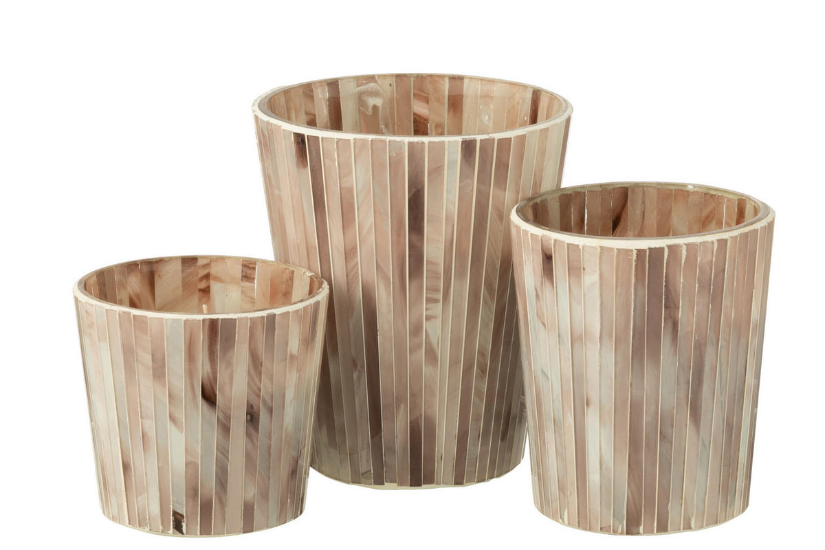 DUFTKERZE NOA - Rosa - L - 75 Std. - Pink, Paraffin (15.5/18.5cm) - J-Line