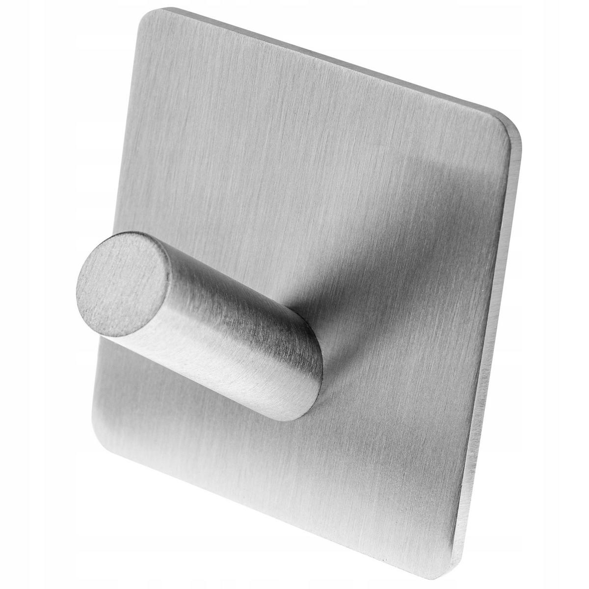 BADAUFHÄNGER quadratisch silber - Silberfarben, Metall (5/5cm) - KADAX