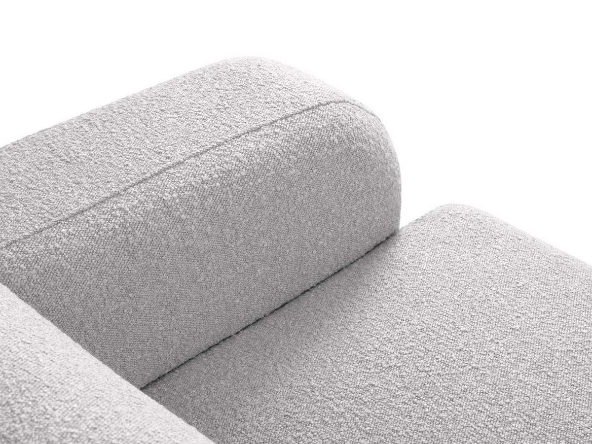 ECKSOFA links Molino aus Boucle hellgrau 6 Sitzplätze - Hellgrau, Textil (250/315cm) - Micadoni