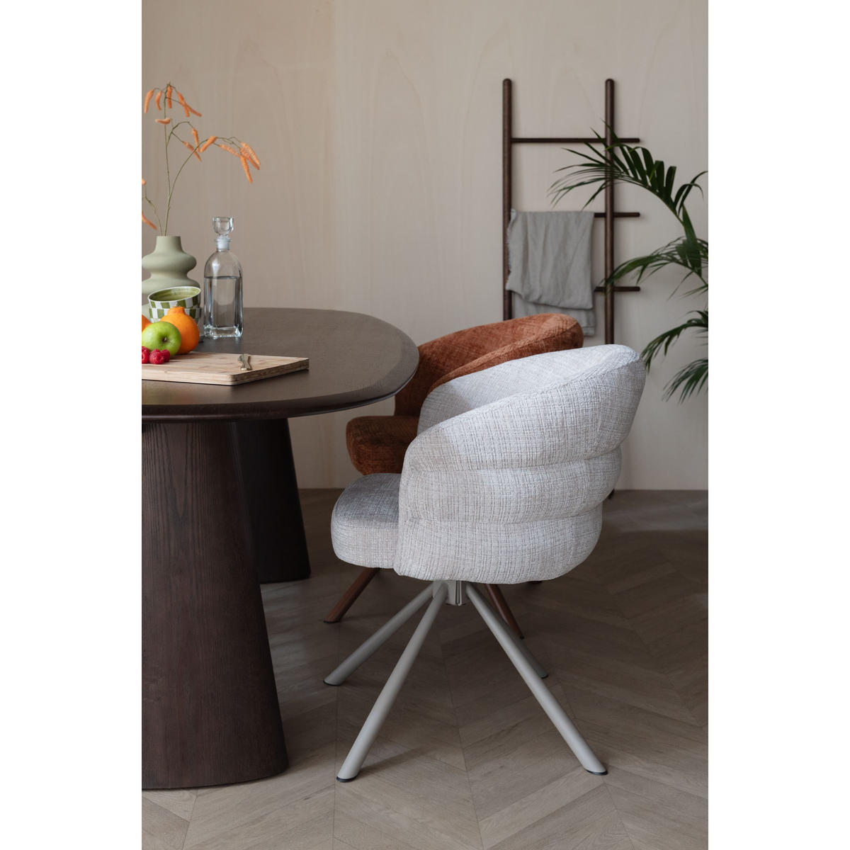 ESSZIMMERSTÜHLE Marjolein Armleuning Beige - 2 er Set - Beige, Kunststoff (62/77/63cm) - Housecraft Living