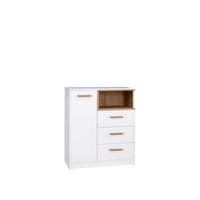 KOMMODE KOMBIKOMMODE GRANT 4/B WEIß 88/102/40 - Weiß, Holzwerkstoff (88/102/40cm) - Marmex Möbel