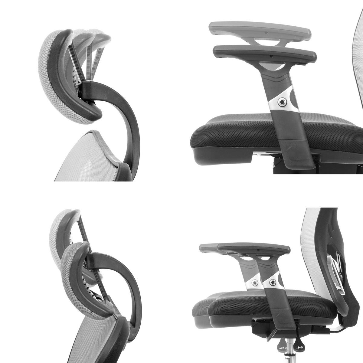 BÜROSTUHL Schwarz, Grau - Schwarz/Grau, Textil (71/130/84cm) - MCW